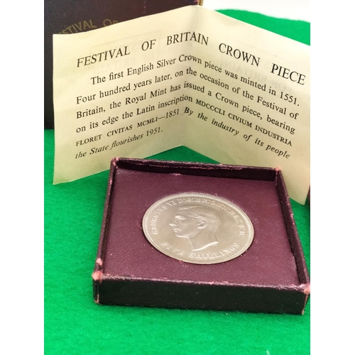 60A - Festival of Britain 1951 Coin plus Commemorative Canadian Dollar 1870-1970. Both Boxed.