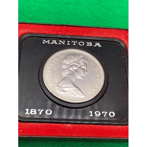 60A - Festival of Britain 1951 Coin plus Commemorative Canadian Dollar 1870-1970. Both Boxed.