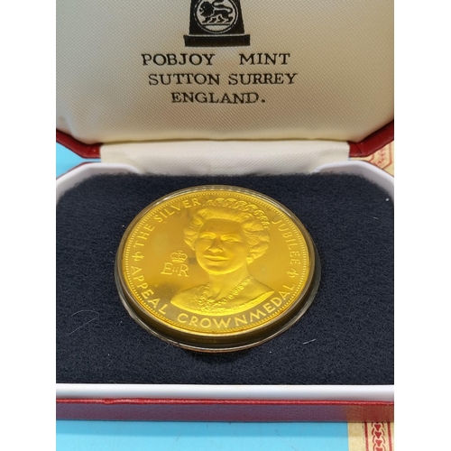 79 - Sterling Silver Pobjoy Mint 1977 Official Limited Issue of 1000 'Council of the Queen's Silver Jubil... 