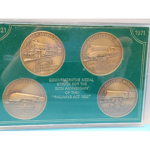 90 - Cased Sets of The History of the Railways 1933-1960 plus 50th Anniversary of the Railway Act 1921.