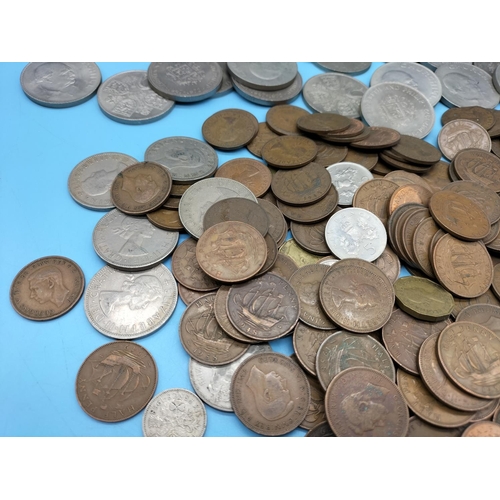 94 - Tin of Mixed British Coinage plus Commemorative Coins.