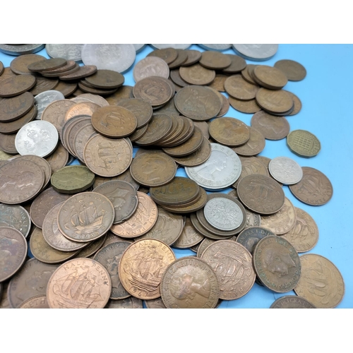 94 - Tin of Mixed British Coinage plus Commemorative Coins.