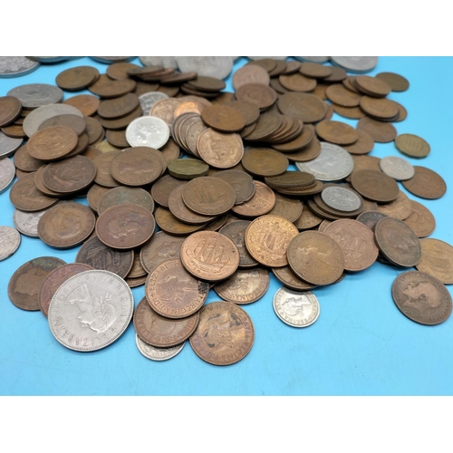 94 - Tin of Mixed British Coinage plus Commemorative Coins.