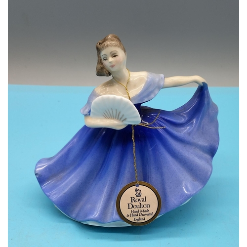 345 - Royal Doulton 11cm Lady Figure 'Elaine' HN 3214. Second Quality.