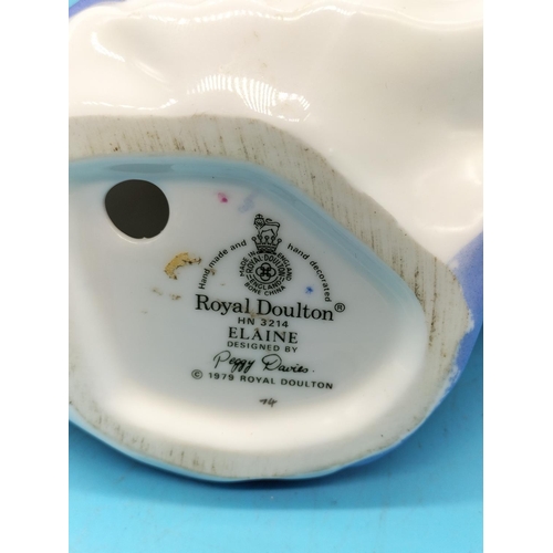 345 - Royal Doulton 11cm Lady Figure 'Elaine' HN 3214. Second Quality.