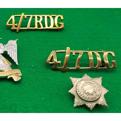 120 - Collection of 4th-7th DG and 4th-7th RDG Badges. Royal Dragoon Guards.