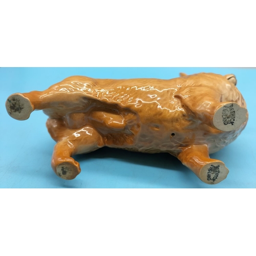 230 - Beswick Figure of a Corgi. 18cm x 14cm Ear A/F.