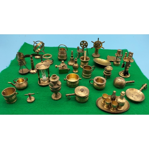 235 - Box of Miniature Brasses.