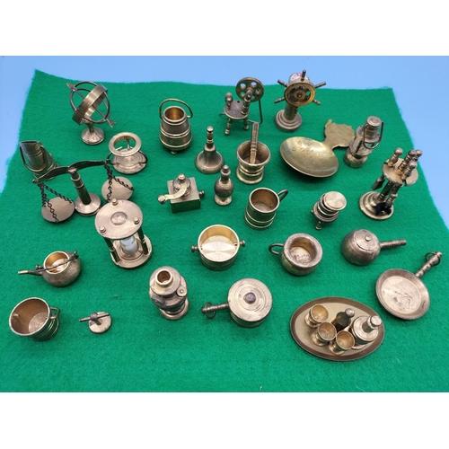 235 - Box of Miniature Brasses.