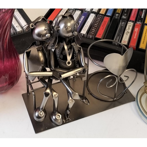 236 - Box of Mixed Items to include Tapes, Glass, etc.