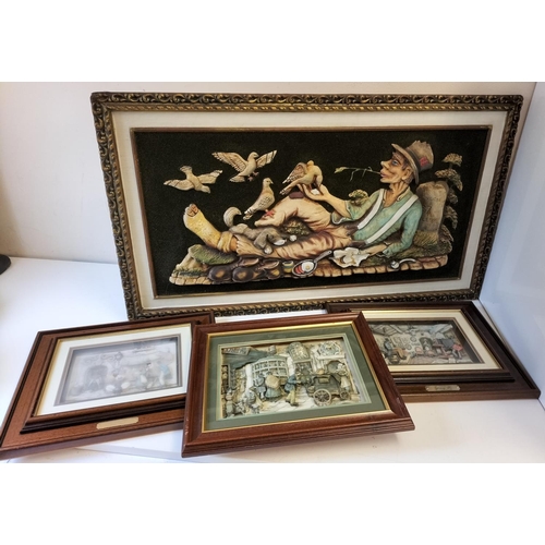 237 - 4 x Pictures. Largest being 102cm x 58cm. This Lot is Collection Only.