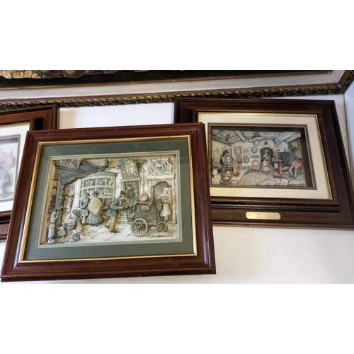 237 - 4 x Pictures. Largest being 102cm x 58cm. This Lot is Collection Only.