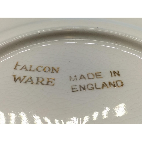828 - Crown Devon Fieldings Musical Tankard W/O  (Chip to Rim), Falcon Ware Sandwich Plate plus Side Plate... 