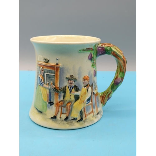 828 - Crown Devon Fieldings Musical Tankard W/O  (Chip to Rim), Falcon Ware Sandwich Plate plus Side Plate... 