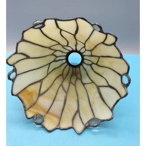 138 - Tiffany Style Light Shade. 23cm High, 21cm Wide.