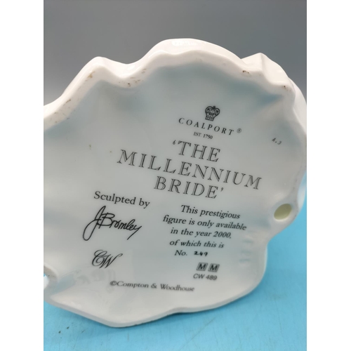 158 - Coalport Limited Edition Figure 'The Millennium Bride' with Certificate of Authenticity.