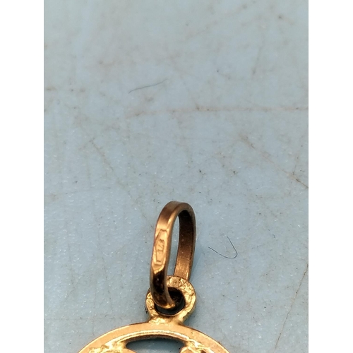 246 - 9ct Gold 375 '21st Birthday' Key.