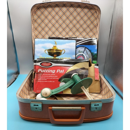 714 - Case of Golf Related Items.