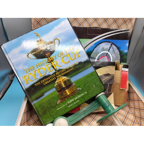 714 - Case of Golf Related Items.