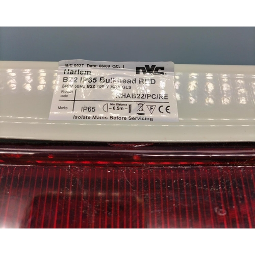 723 - 15 x As New Harlem B22 IP65 Bulkhead Light. Approx 15cm. All Boxed