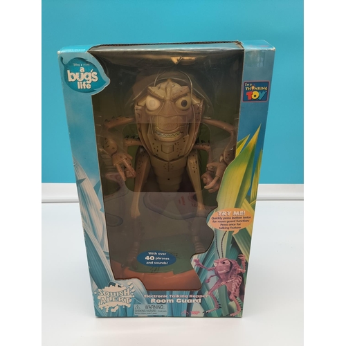 113 - Bugs Life Electronic 'Talking Hopper' Room Guard in Original Box. 37cm Tall.