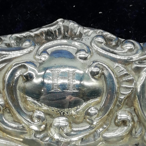 26 - Silver Hallmarked Set of 4 Heart Shaped Bon Bon Dishes in Presentation Case. 70.6Grams.