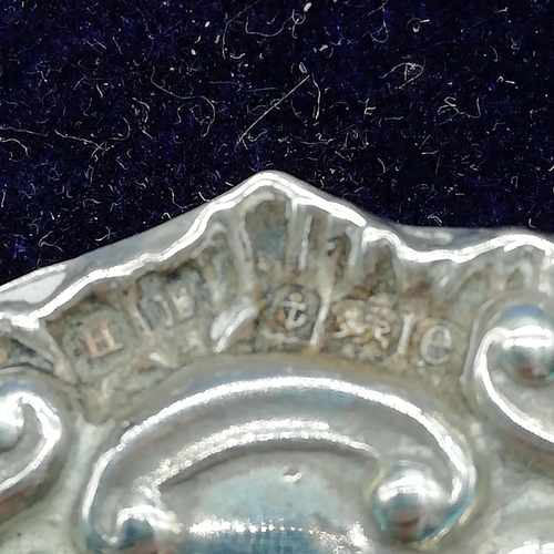 26 - Silver Hallmarked Set of 4 Heart Shaped Bon Bon Dishes in Presentation Case. 70.6Grams.