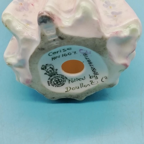 27 - Early Royal Doulton 14cm Lady Figure 'Cerise' HN 1607. First Quality. Good Condition.