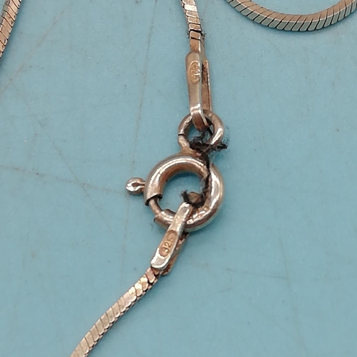 33 - 925 Silver Wedgwood Jasper Pendant and Chain.