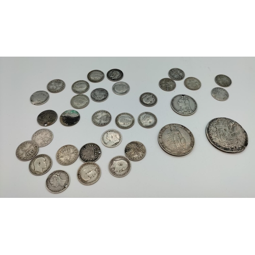 38 - 925 Silver Coins. 69 Grams.