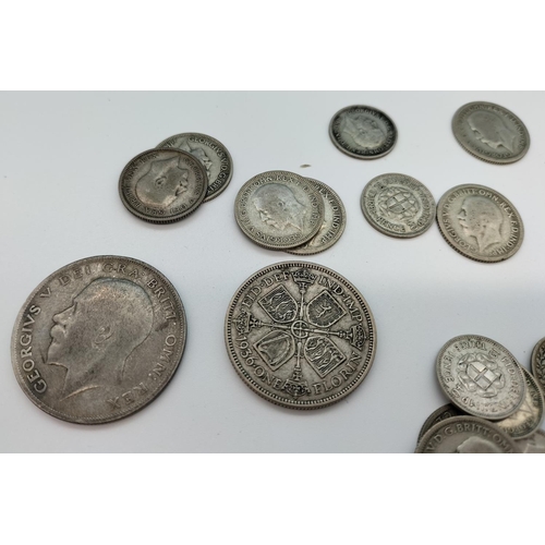 39 - 0.500 Silver Coins. 134 Grams.