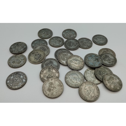 40 - 0.500 Silver Coins. 156 Grams.