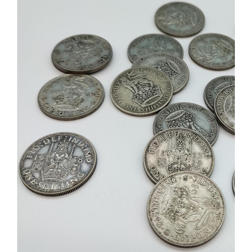 40 - 0.500 Silver Coins. 156 Grams.