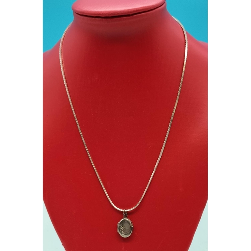 42 - 925 Silver Locket on 18