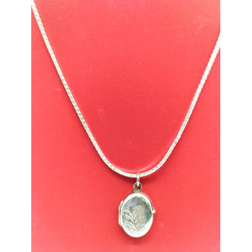 42 - 925 Silver Locket on 18