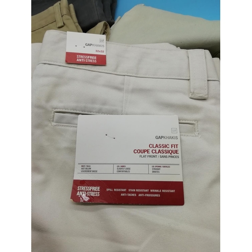695 - Quantity of GAP Jeans/Chinos/Cargo Trousers. Various Sizes and Leg Lengths. See Photos.