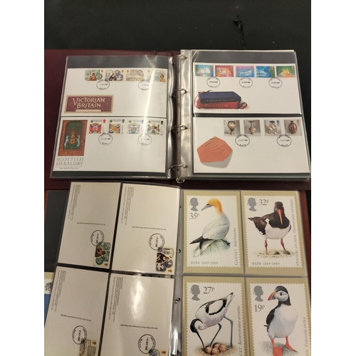 727 - Approx 100 First Day Covers in 2 Binders.