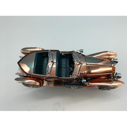 79 - Franklin Mint 1:24 Scale Copper Coloured 'Rolls Royce Silver Ghost 1921'