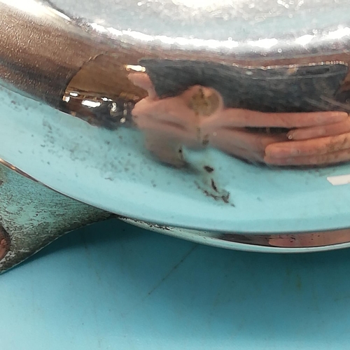 10 - Hallmarked Solid Silver Twin Handled Double Pour Jug. 106 Grams. Slight Dent.