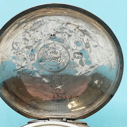 12 - 2 x Silver Cased Pocket Watches. Both Key Wound. Both A/F.