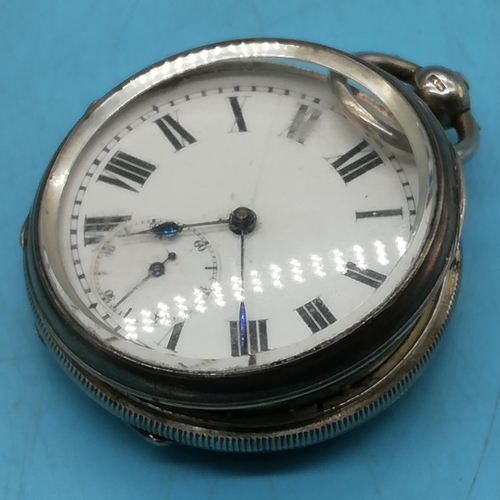 12 - 2 x Silver Cased Pocket Watches. Both Key Wound. Both A/F.