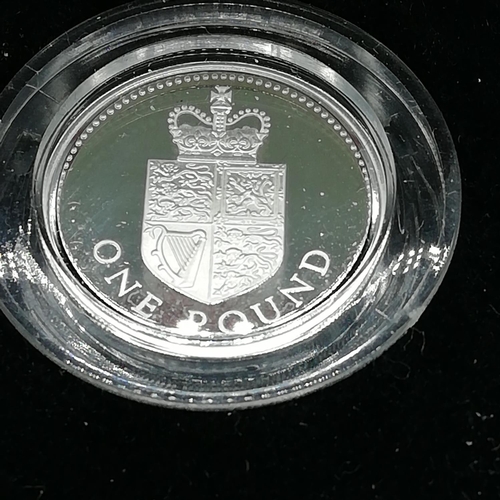 15 - Silver Proof Piedfort One Pound Coin 1988.