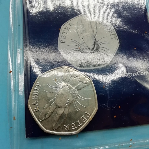18 - Beatrix Potter 50 Pence Pieces (8) from Change Checker.