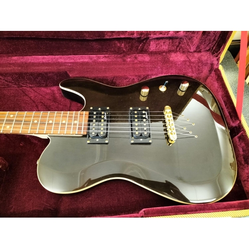 48 - Harley Benton Deluxe Series Guitar in Case. W/O.