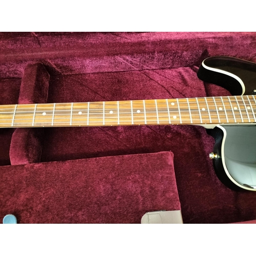 48 - Harley Benton Deluxe Series Guitar in Case. W/O.