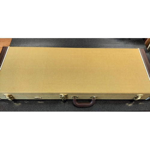 48 - Harley Benton Deluxe Series Guitar in Case. W/O.
