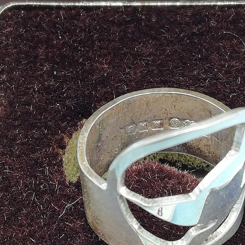 8 - Susan M Whitehead Silver RSPB 'Wren' Scarf/Child's Ring.