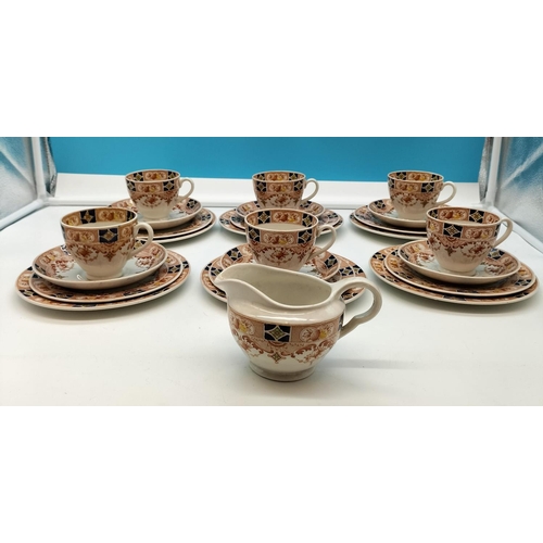 89 - Maddocks 25 Piece Tea Set in Pattern 404.