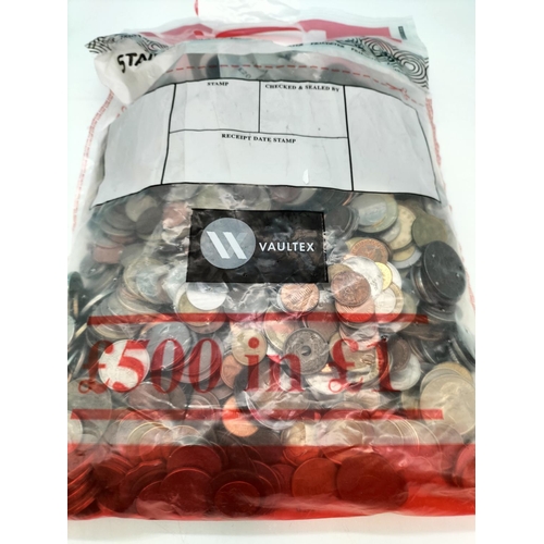 132 - 5kg Bag of World Coins. Unchecked.