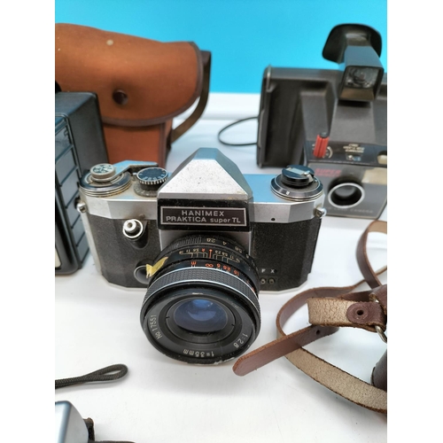 226 - Vintage Cameras (5) to include Praktica Super TL, Coronet Ambassador, Halina 35x, etc.